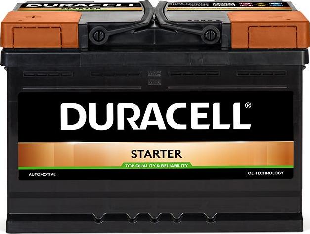 DURACELL 010572330801 - Starter Battery autospares.lv