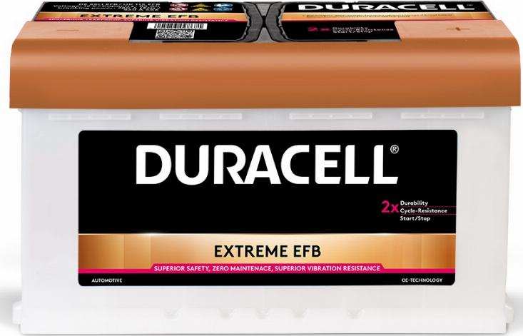 DURACELL 012585110801 - Starter Battery autospares.lv