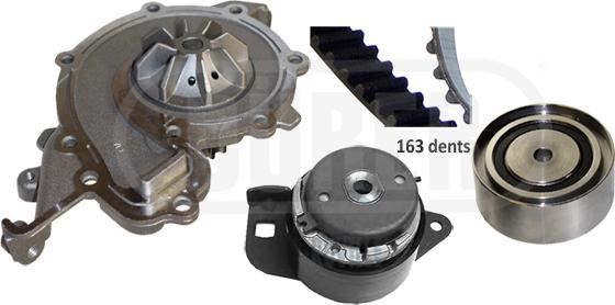 Dürer PA161091 - Water Pump & Timing Belt Set autospares.lv