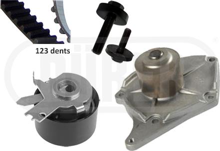 Dürer PA161106B - Water Pump & Timing Belt Set autospares.lv