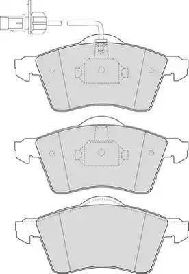 Duron DBP391518 - Brake Pad Set, disc brake autospares.lv