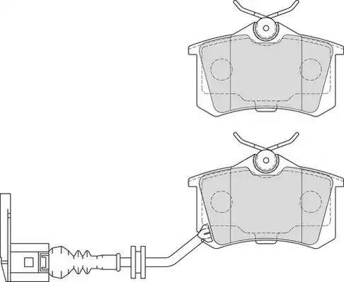 Duron DBP391645 - Brake Pad Set, disc brake autospares.lv