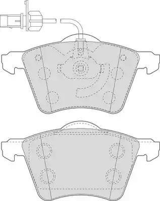 Duron DBP391654 - Brake Pad Set, disc brake autospares.lv