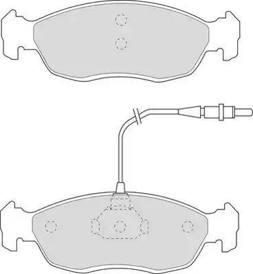 Duron DBP340876 - Brake Pad Set, disc brake autospares.lv