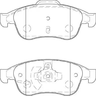 Duron DBP354180 - Brake Pad Set, disc brake autospares.lv