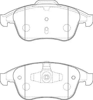 Duron DBP354181 - Brake Pad Set, disc brake autospares.lv