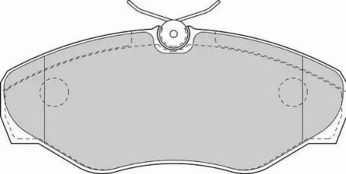 Duron DBP351515 - Brake Pad Set, disc brake autospares.lv