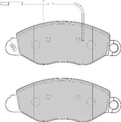 Duron DBP331616 - Brake Pad Set, disc brake autospares.lv