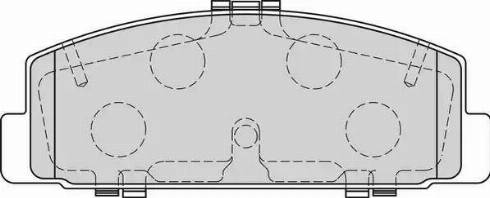 Duron DBP321721 - Brake Pad Set, disc brake autospares.lv