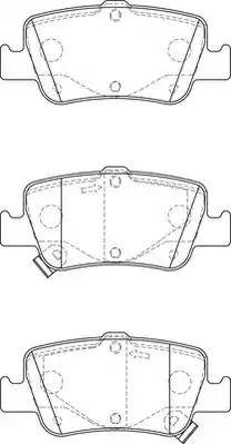 Duron DBP374048 - Brake Pad Set, disc brake autospares.lv