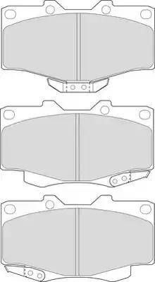 Duron DBP370797 - Brake Pad Set, disc brake autospares.lv