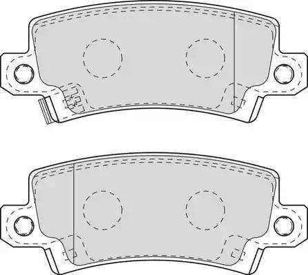 Duron DBP371574 - Brake Pad Set, disc brake autospares.lv