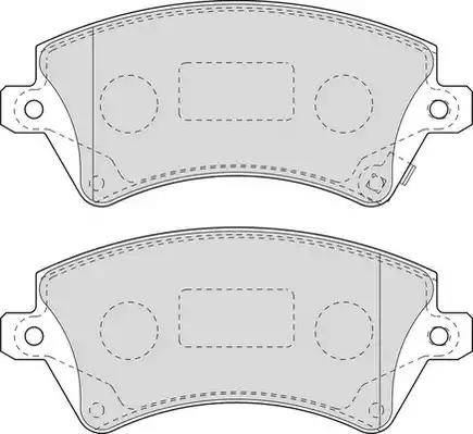 Duron DBP371573 - Brake Pad Set, disc brake autospares.lv