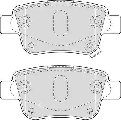 Duron DBP371649 - Brake Pad Set, disc brake autospares.lv