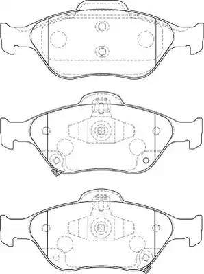 Duron DBP371890 - Brake Pad Set, disc brake autospares.lv