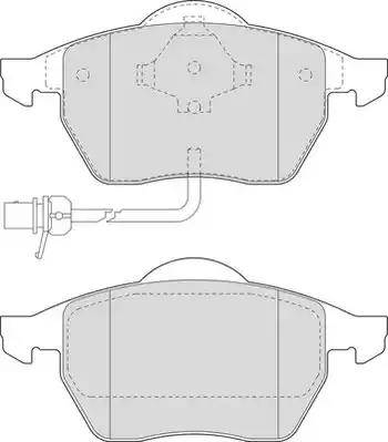 Duron DBP241496 - Brake Pad Set, disc brake autospares.lv