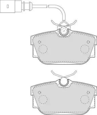 Duron DBP241482 - Brake Pad Set, disc brake autospares.lv