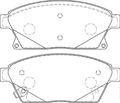 Duron DBP254264 - Brake Pad Set, disc brake autospares.lv