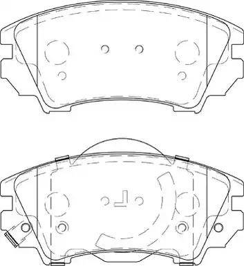 Duron DBP254208 - Brake Pad Set, disc brake autospares.lv