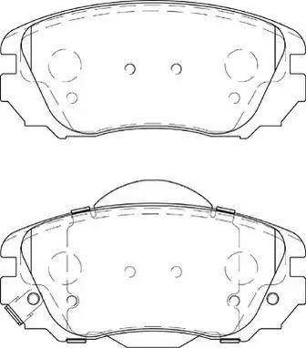 Duron DBP254207 - Brake Pad Set, disc brake autospares.lv