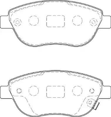 Duron DBP251919 - Brake Pad Set, disc brake autospares.lv