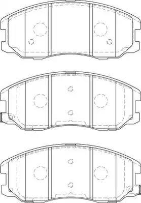 Duron DBP251934 - Brake Pad Set, disc brake autospares.lv