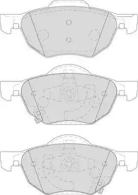 Duron DBP261704 - Brake Pad Set, disc brake autospares.lv