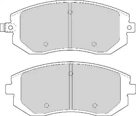 Duron DBP201639 - Brake Pad Set, disc brake autospares.lv