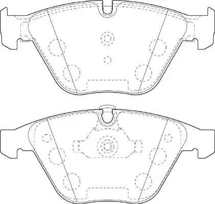 Duron DBP214191 - Brake Pad Set, disc brake autospares.lv