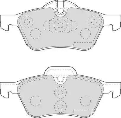 Duron DBP211499 - Brake Pad Set, disc brake autospares.lv