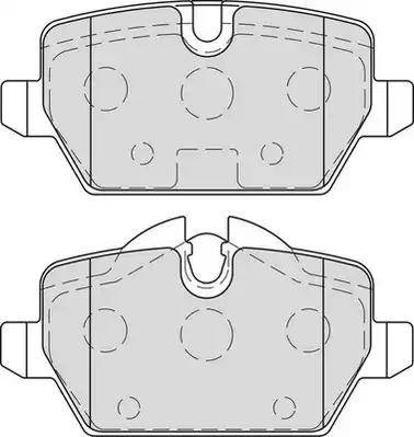 Duron DBP211806 - Brake Pad Set, disc brake autospares.lv