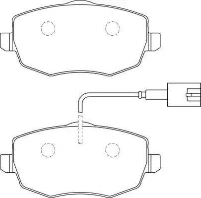 Duron DBP231976 - Brake Pad Set, disc brake autospares.lv