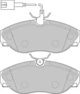 Duron DBP231396 - Brake Pad Set, disc brake autospares.lv