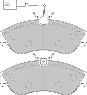 Duron DBP231397 - Brake Pad Set, disc brake autospares.lv