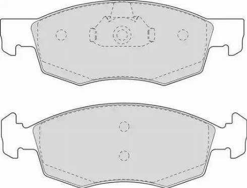 Duron DBP231376 - Brake Pad Set, disc brake autospares.lv