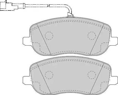 Magneti Marelli 363702161436 - Brake Pad Set, disc brake autospares.lv