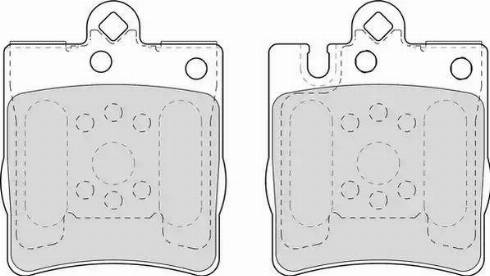 Duron DBP221322 - Brake Pad Set, disc brake autospares.lv