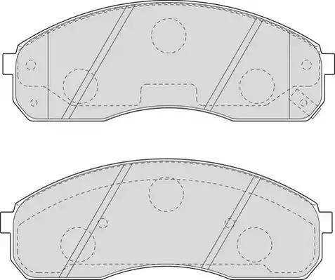 Duron DBP271595 - Brake Pad Set, disc brake autospares.lv