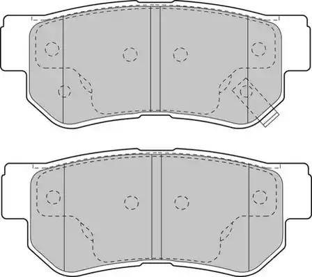 Duron DBP271606 - Brake Pad Set, disc brake autospares.lv