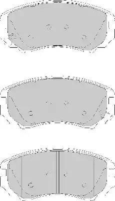 Duron DBP271733 - Brake Pad Set, disc brake autospares.lv