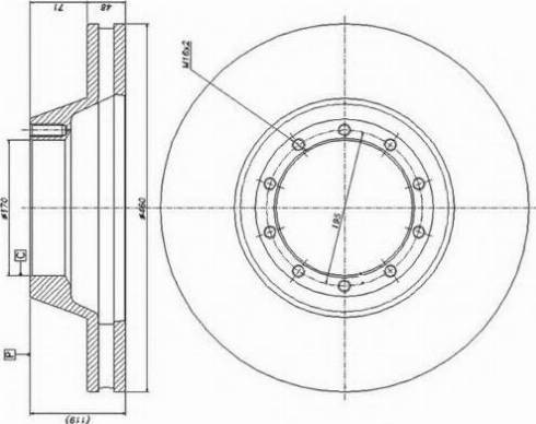 Duron DCR100A - Brake Disc autospares.lv