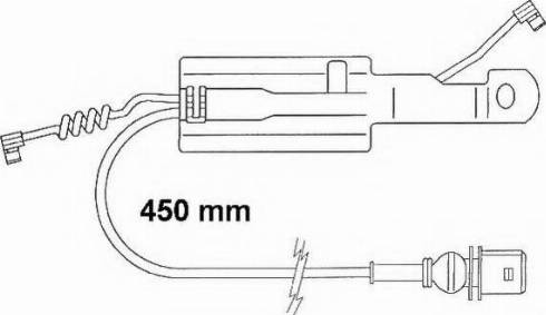 Duron FAI166 - Warning Contact, brake pad wear autospares.lv