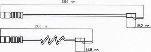 Duron FAI107 - Warning Contact, brake pad wear autospares.lv