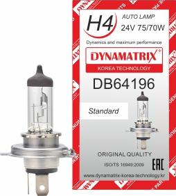 Dynamatrix DB64196 - Bulb, headlight autospares.lv