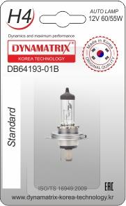 Dynamatrix DB64193-01B - Bulb, headlight autospares.lv