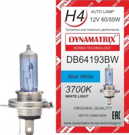 Dynamatrix DB64193BW - Bulb, headlight autospares.lv