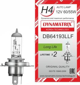 Dynamatrix DB64193LLF - Bulb, headlight autospares.lv
