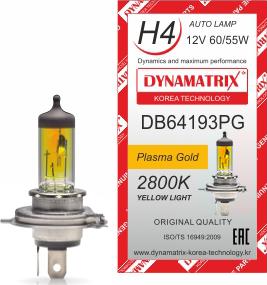 Dynamatrix DB64193PG - Bulb, headlight autospares.lv
