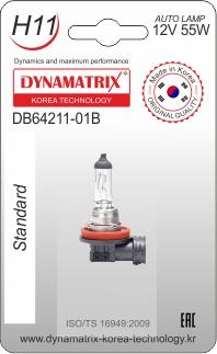 Dynamatrix DB64211-01B - Bulb, headlight autospares.lv