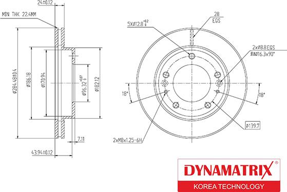 Dynamatrix DBD993 - Brake Disc autospares.lv